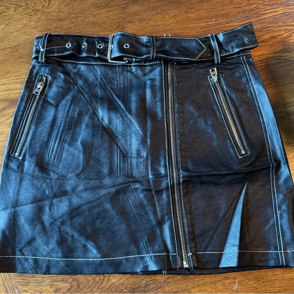 Faux Learher Skirt